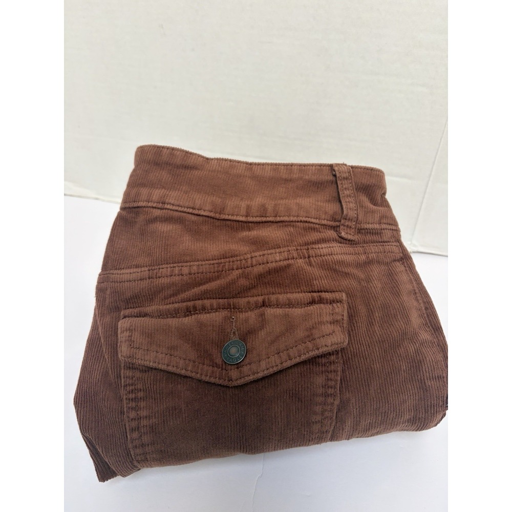 American Eagle Stretch Hi-Rise Kick Boot Cinnamon Brown Corduroy Pants Size 10